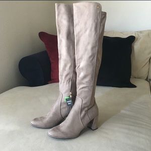 NWB, Liz Claiborne Taupe Over the Knee Boots